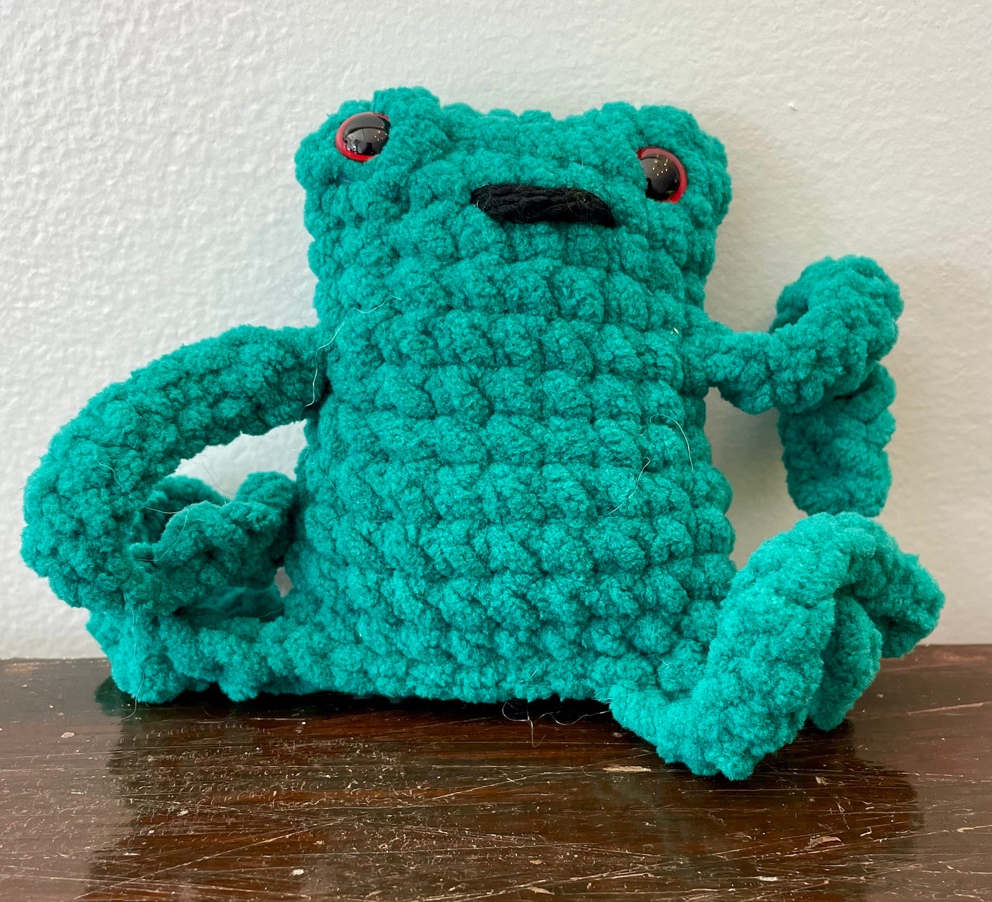 Crochet Leggy Frog Plush
