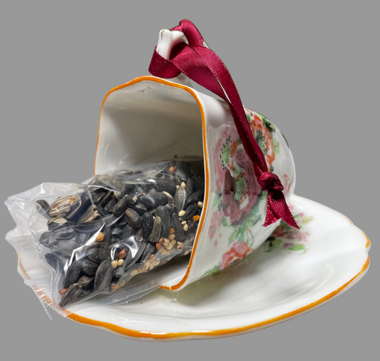 Tea Cup Bird Feeder