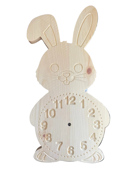 Paint Your Own Bunny Clock