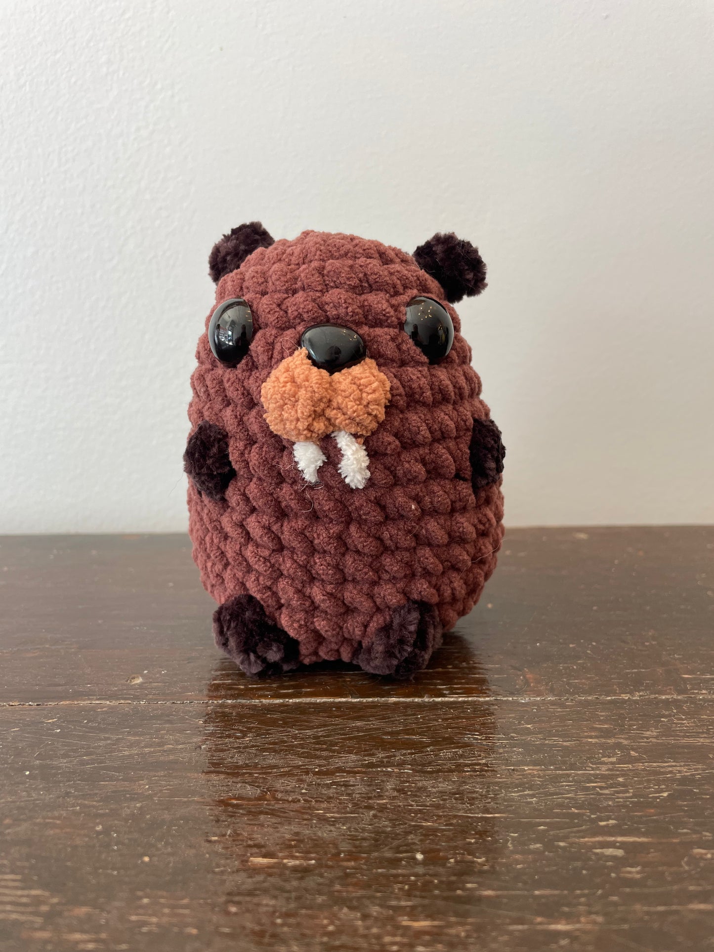 Crochet Chubby Beaver Plush