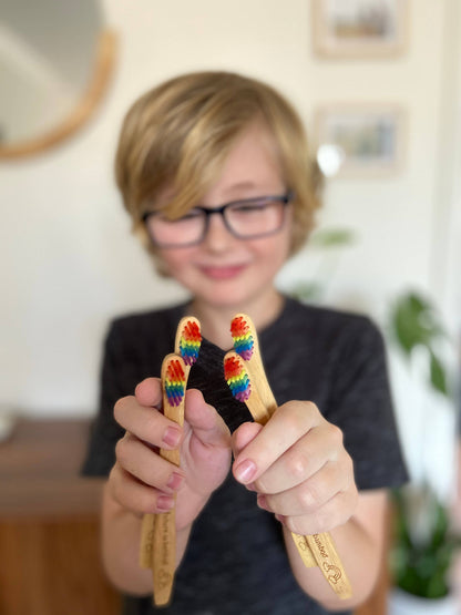 Rainbow Kids Soft Bamboo Toothbrush