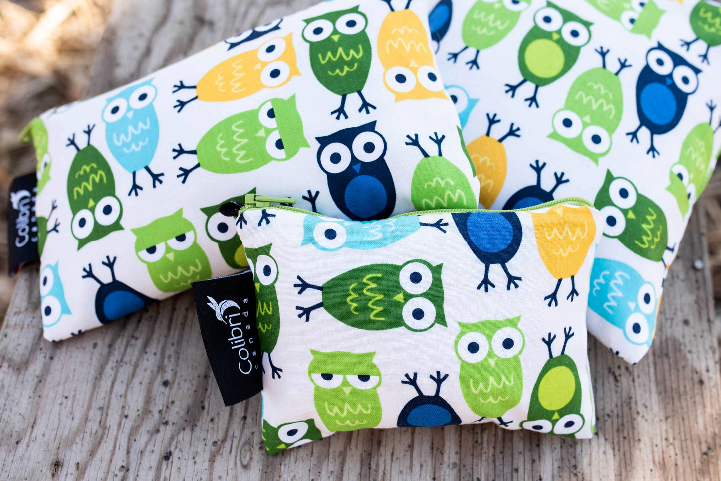 Owls Reusable Snack Bag - Medium