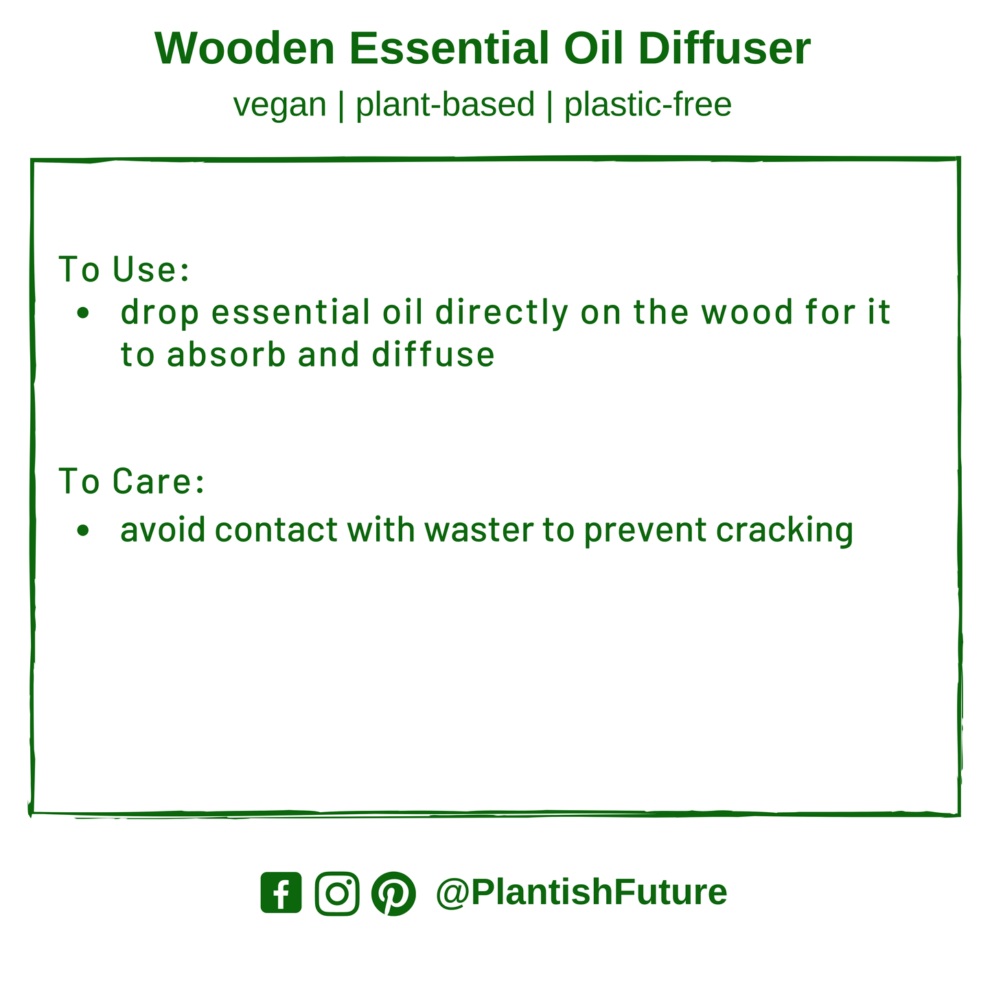 Wooden Essential Oil Diffuser | Incense Holder