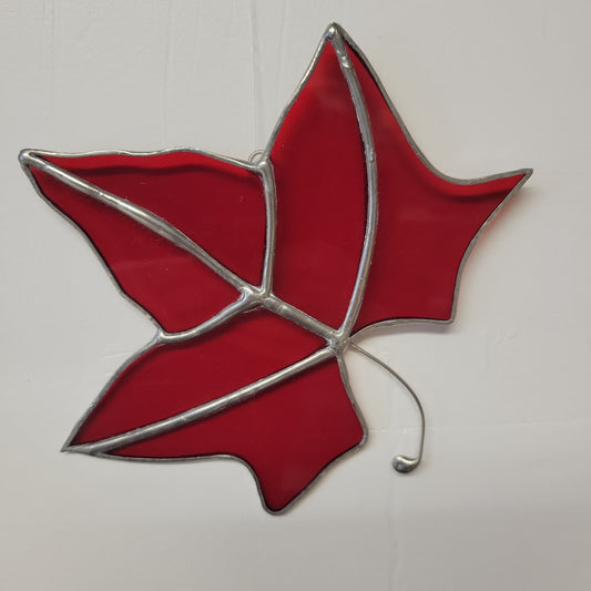 Stain Glass Maple Leaf