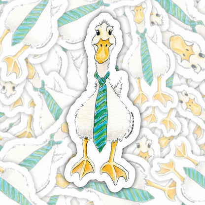 Vinyl Sticker - Duck with Tie
