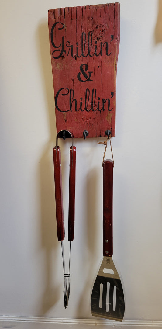 Patio BBQ Utensil Hanger