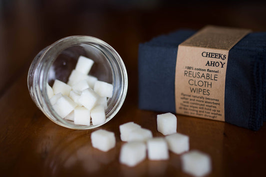 Cheeky Bits Individual cloth wipe solution cubes